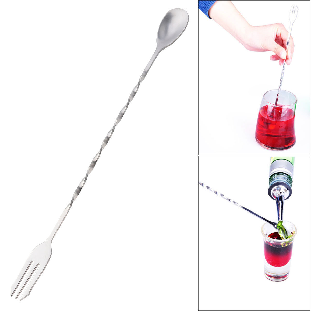 Twisted Spoon Mixing Fork 304  - Bar Spoon Twisted review and price