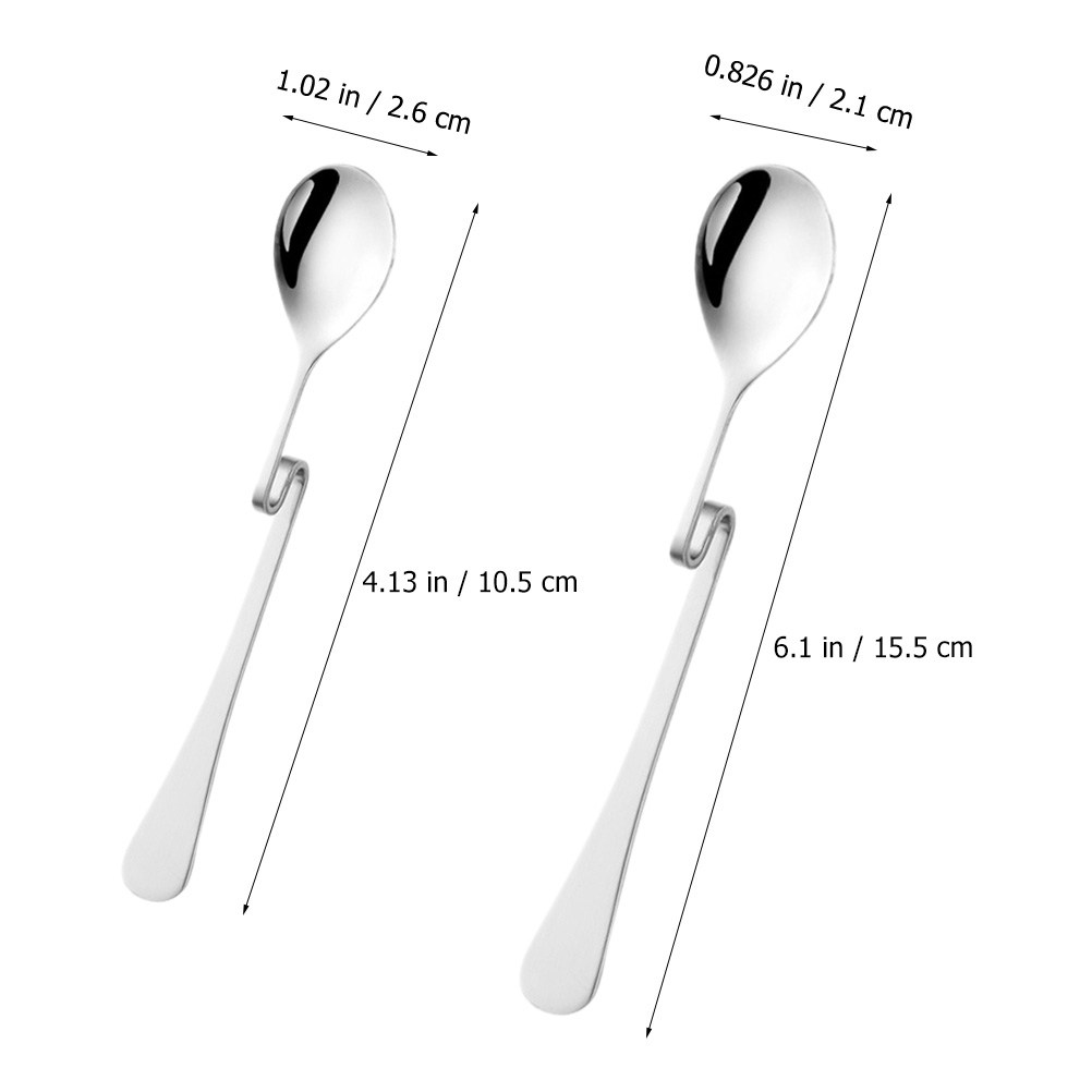 6Pcs Stainless Steel S Shape H - Bar Spoon Twisted review and price