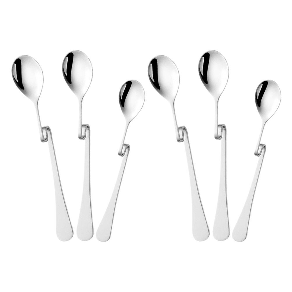 6Pcs Stainless Steel S Shape H - Bar Spoon Twisted review and price