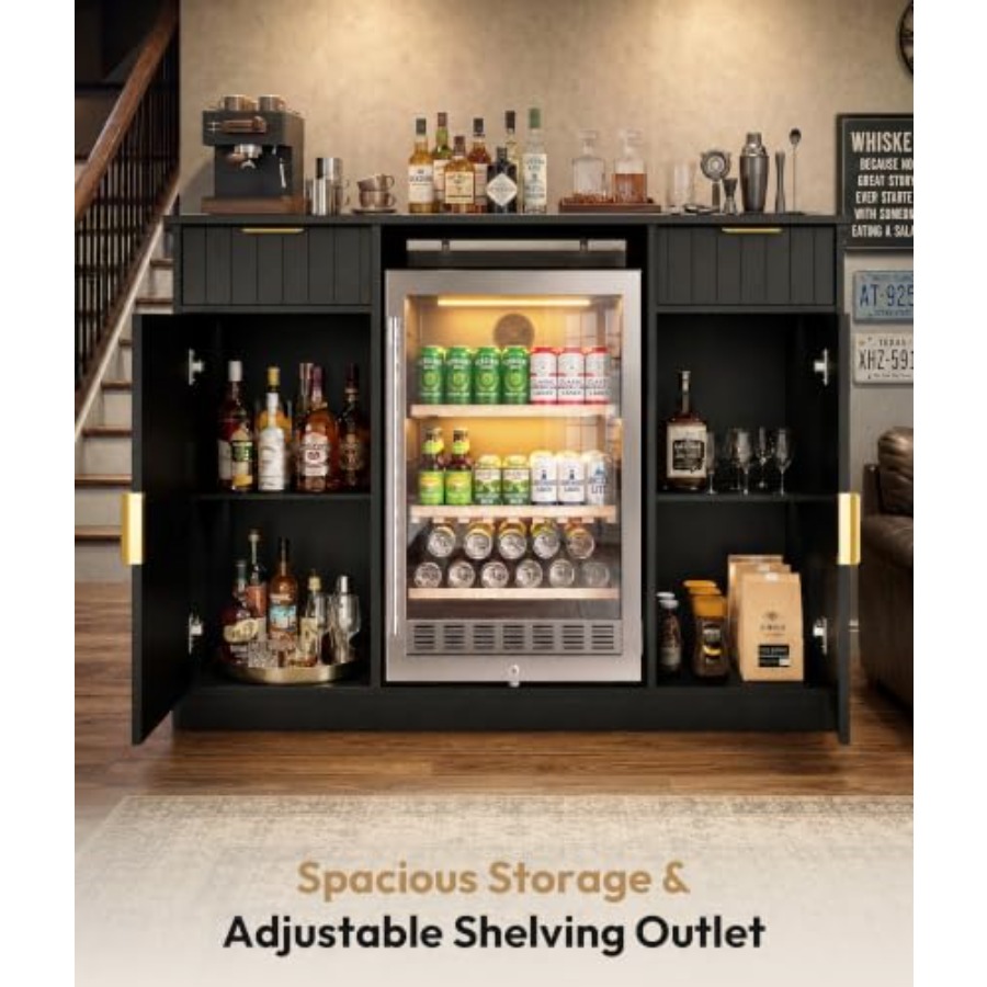 53 Coffee Bar Cabinet with Min - Home Bar And Fridge review and price