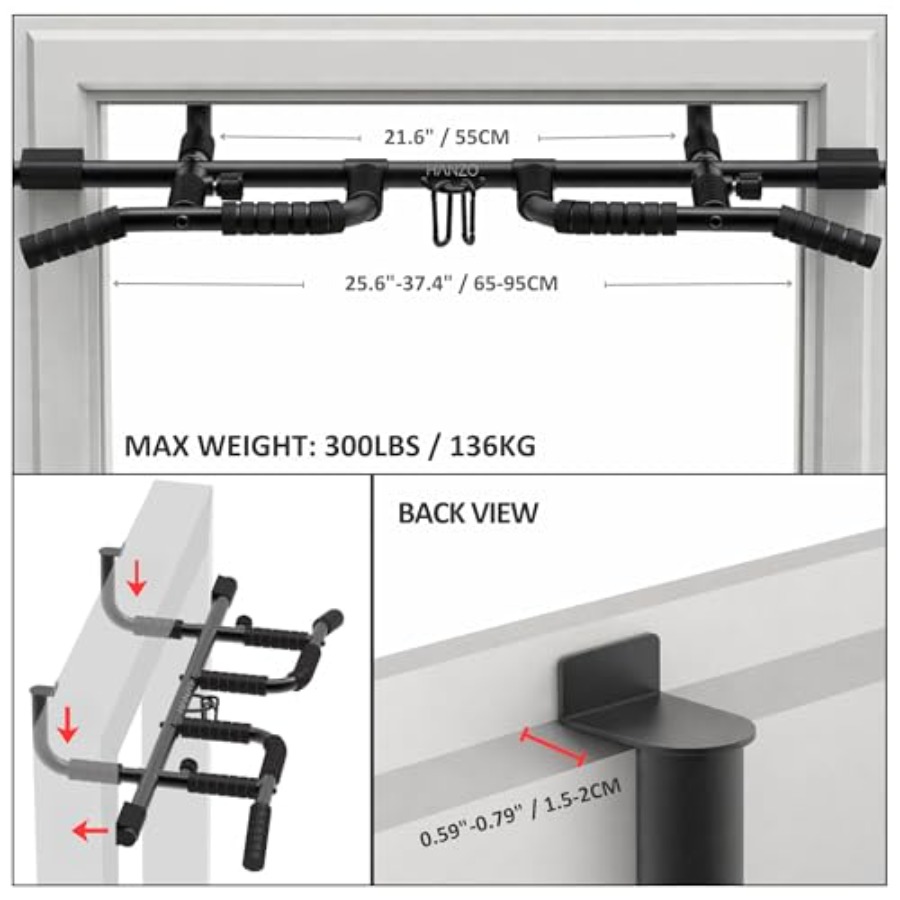 Doorway Pull Up Bar Set with S - Home Bar Set review and price