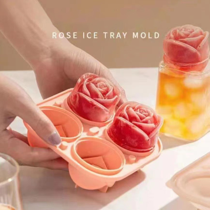 3D Rose Silicone Ice Molds 4-H - Ice Mold Sphere review and price