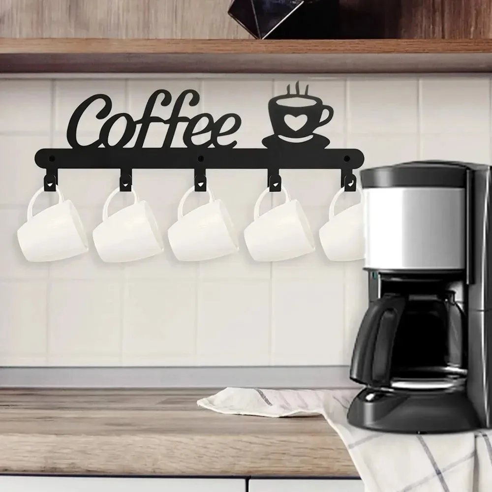 Coffee Metal Mug Holder Wall M - Home Bar Word review and price