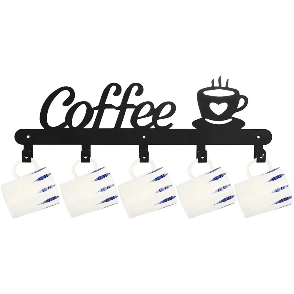Coffee Metal Mug Holder Wall M - Home Bar Word review and price