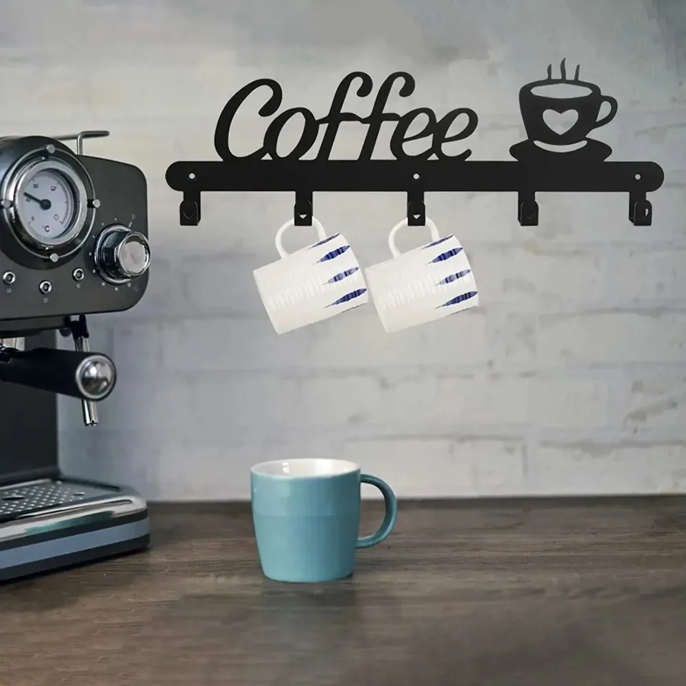 Coffee Metal Mug Holder Wall M - Home Bar Word review and price