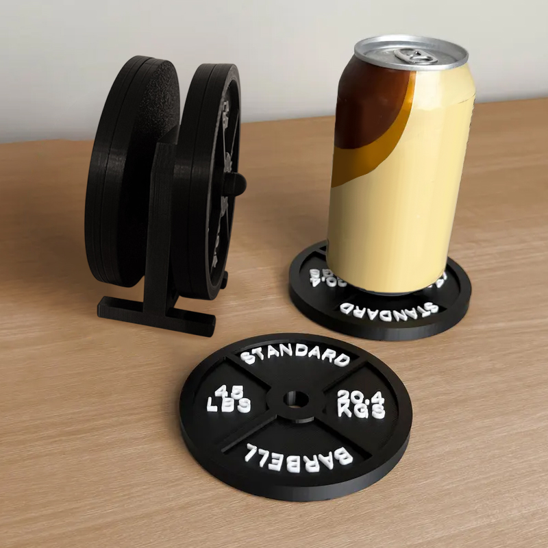 Weight Plate Coaster Set Holde - Home Bar Set review and price