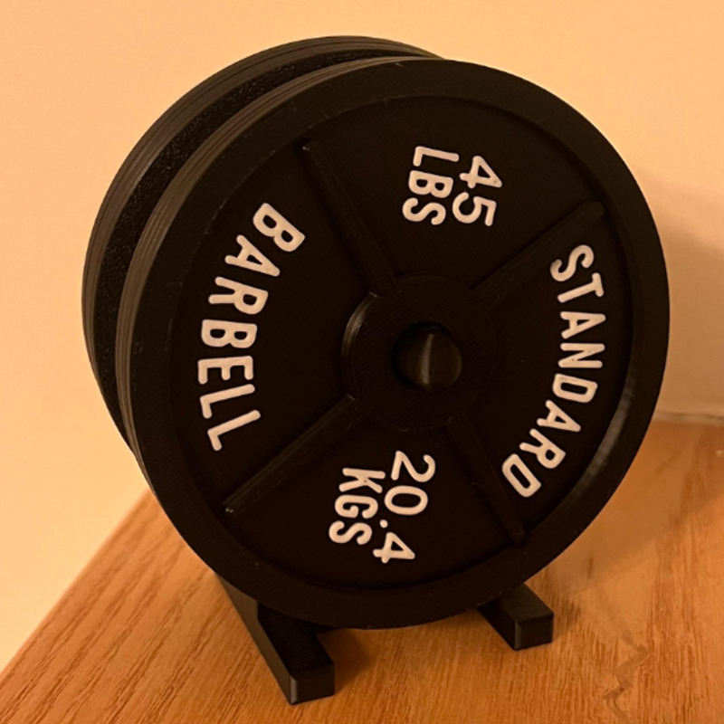 Weight Plate Coaster Set Holde - Home Bar Set review and price